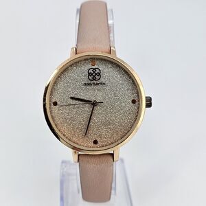 Daisy Fuentes Women's Watch 35MM Multicolor Dial Brown Leather Bands New Battery